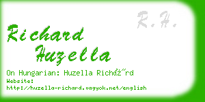 richard huzella business card